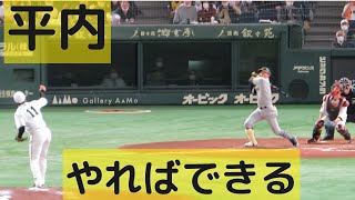 平内龍太 初勝利❗️2020年ドラフト1位 糸井、大山を打ち取る。がんばれ！