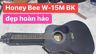 Đàn guitar Honey bee W-15M BK đẹp hoàn hảo. Giá: 2 triệu, guitar acoustic 0936057750