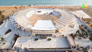 Vue aérienne de l'Arène de Ouidah