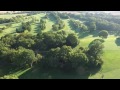 poult wood golf course 18 hole aerial video