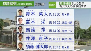 目黒区の都議補選、新元5人の争いに／Meguro Ward, Tokyo Metropolitan Assembly Member by-election: 5 candidates