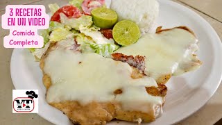 PECHUGA DE POLLO A LA PLANCHA| COMIDA COMPLETA