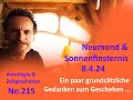 Astrologie & Zeitgeschehen - No.215 - Neumond & Finsternis - Ein paar grundsätzliche Gedanken ...