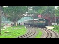 barendra express train is departing raninagar station bangladesh railway