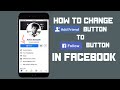 How to Change Add Friend Button to Follow Button in Facebook Step By Step