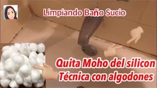 Como quitar Moho de Baños, limpiando baño sucio y con sarro, Tips SITOLECHIC