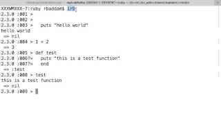Lecture 2: Introduction to Interactive Ruby (IRB)