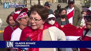 Multitudinaria marcha contra el gobierno del presidente Pedro Castillo