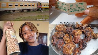 First time boarding a train in Nigeria 💃 | Taking Native Nigerian Food Ingredients Abroad