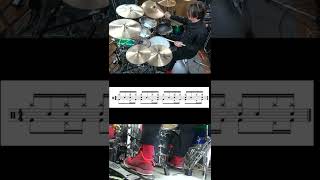 フュージョン系サンバでよく使うリズムパターンでドラム叩いてみた。  サンバキック Drum  #shorts