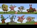 SpongeBob SpongeBob, Patrick Patrick, Sandy Sandy but it's Minecraft Pixel Art