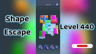 🔥 Shape Escape Level 440 Walkthrough | Can You Solve It? 🧠💥