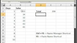 Create Dynamic Named Ranges in Excel Across Rows Going Up/Down