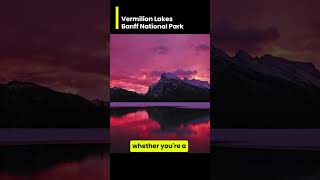 Vermilion Lakes at sunrise or sunset - Vermilion Lakes Banff National Park 🌅 #tripocitydestinations