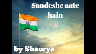 Sandeshe aate hain | live |  desh bhakti song | Shaurya (#sonunigam #anuradhapaudwal)