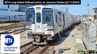 MTA Long Island Railroad Train action at Jamaica Station (6/17/2024)