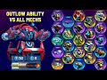 Outlaw Ability vs All Mechs - Mech Arena Spotlight