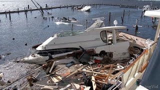 Million Dollar Yachts Destroyed, Fort Myers, Florida - 9/29/2022