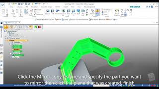 Solid Edge 2021 - Tutorial - Mirror Copy Feature