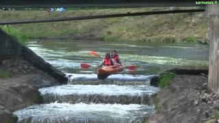 (sarmatas.lt) Belmonto kriokliai - baidarių mėgėjai leidžiasi žemyn (2015.06.11)