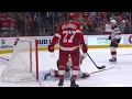 Michael Rasmussen Celebrates Standing Over Jack Hughes