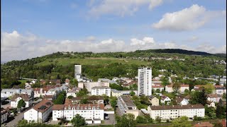 Lörrach TV,  blick über Lörrach - Stetten - Maiebühl - Aichele Park