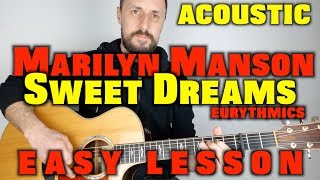 Marilyn Manson - Sweet Dreams - Guitar Tutorial