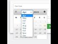 How to Show Month Dropdown  - jQuery UI Datepicker | jQuery