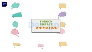 Speech Bubbles Set Premiere Pro Template