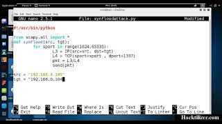 Tagay Million Module 07 SYN Flood attack with Scapy Socket Programming with Python