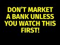 How to Market a Bank | Marketing for Banks | Bank Marketing Plan Strategies