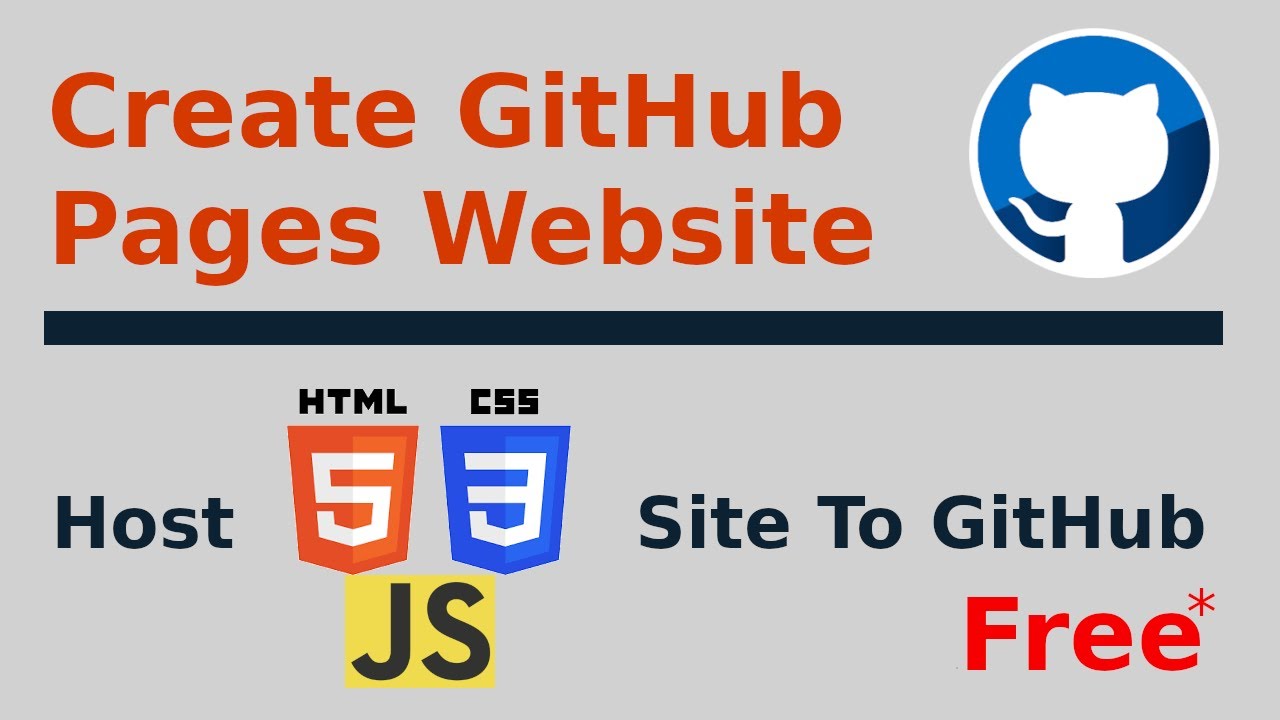 How To Host A Website On GitHub [2023-2024] | Host GitHub Pages Site ...