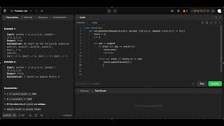 [LIVE] Leetcode 948 Validate Stack Sequences