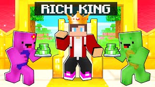MAIZEN Playing as a RICH KING in Minecraft! - Parody Story(JJ and Mikey TV)
