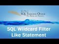 SQL Wildcard Filter - SQL Training Online - Quick Tips Ep10