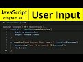JavaScript Program 11 - How to Take user input using readline in JavaScript