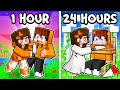 Spending 24h With CRAZY FANS in Minecraft