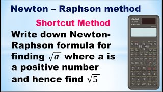 SNM | MA3251 | Unit 3 | Newton-Raphson method | Write down Newton-Raphson formula for finding √a