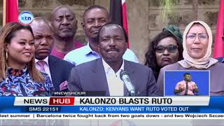 Wiper leader Kalonzo Musyoka blasts President Ruto accusing him of early campaigns