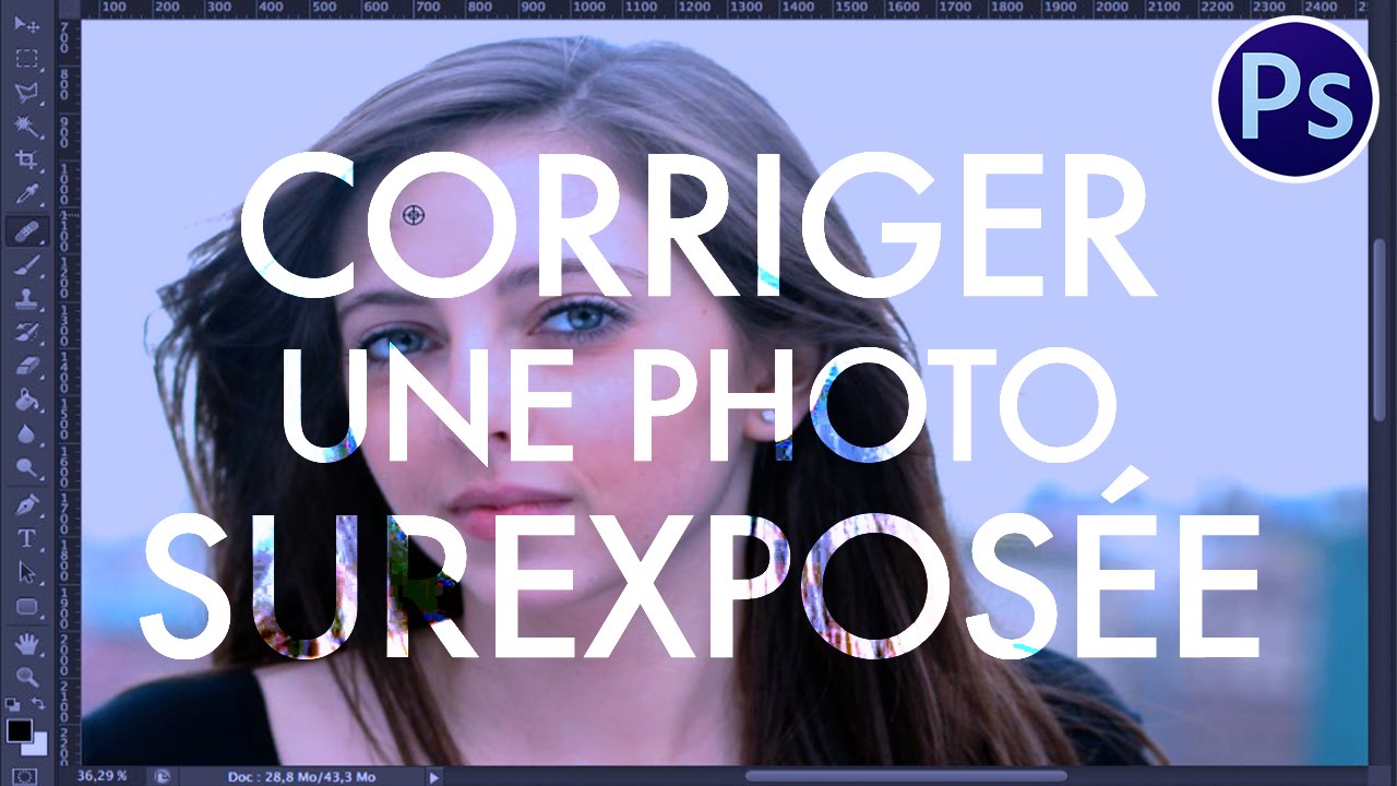 Corriger Une Photo Surexposée Avec Photoshop - YouTube