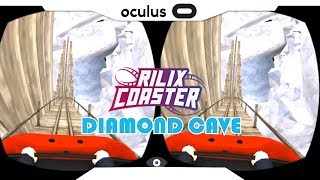 SBS 1080p► RILIX COASTER Diamond cave Gear VR Gameplay • Realidade Virtual • GearVR 2017