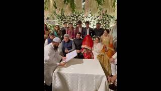Minalkhan Nikkah Ceremony #Minalkhan #Nikkah #AhsanMohsinikram #Wedding #shadi #weddings