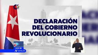 Declaración del gobierno revolucionario de Cuba