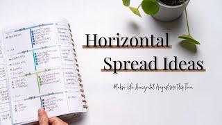 Horizontal Planner Ideas | August 2020 Makse Life Planner Flip Thru