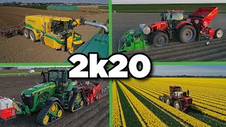 2020 Dutch farming drone compilation | Spring | Ploughing, planting, fertilising, topping \u0026 more