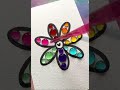 Colour mixing water drop flower #shorts #satisfying #colormixing #art #paintmixing #tiktok