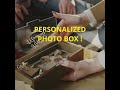 wooden box with acrylic lid for photo and wedding usb flash drive option