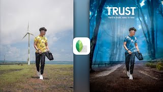 TRUST" Snapseed 😱 New Concept Editing Tricks | Snapseed Photo Editing - Niraj Editz