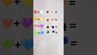 😱Heart emoji mix colour art#art #music #drawing #satisfying #painting #speedsong #artwork