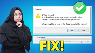 Mengatasi You don't have permission to save in this location Ketika Menyimpan File | SOLVED!